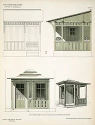 Architektura w drewnie, ok. 1900
